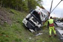 VU Gefahrgut LKW umgestuerzt A 4 Rich Koeln Hoehe AS Gummersbach P427